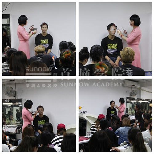 首腦學(xué)院為2017深圳時裝周進(jìn)行化妝造型培訓(xùn)
