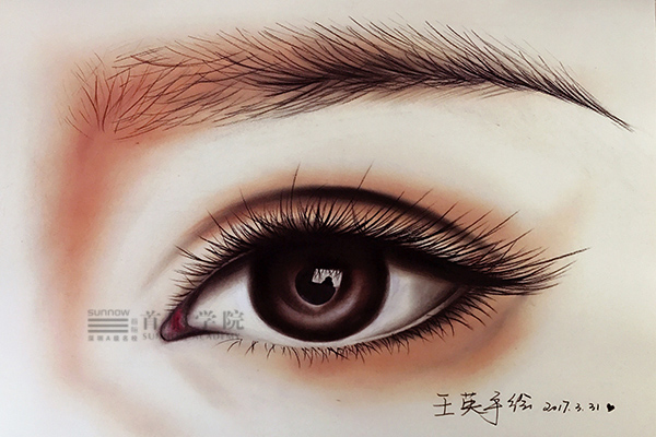 首腦學院南山校區(qū)美妝素描作品