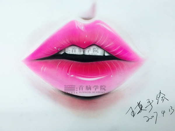 首腦學院南山校區(qū)美妝素描作品