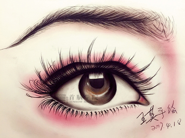 首腦學院南山校區(qū)美妝素描作品