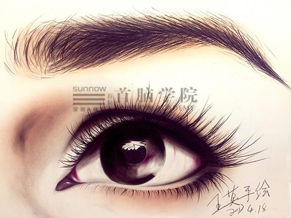 首腦學院南山校區(qū)美妝素描作品